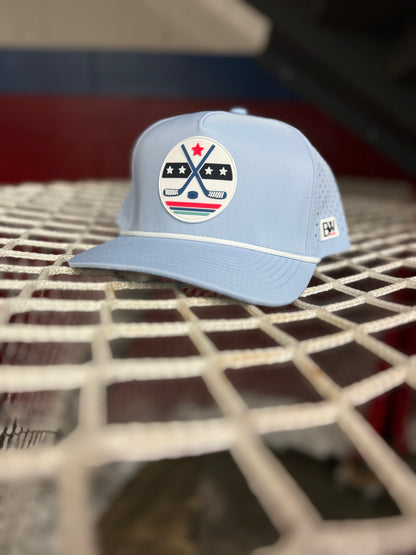 Hockey Stars & Sticks / Baby Blue