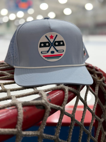 Hockey Stars & Sticks / Baby Blue