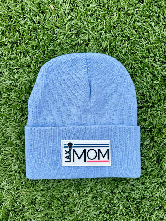 Lacrosse Mom Winter Beanie / Blue