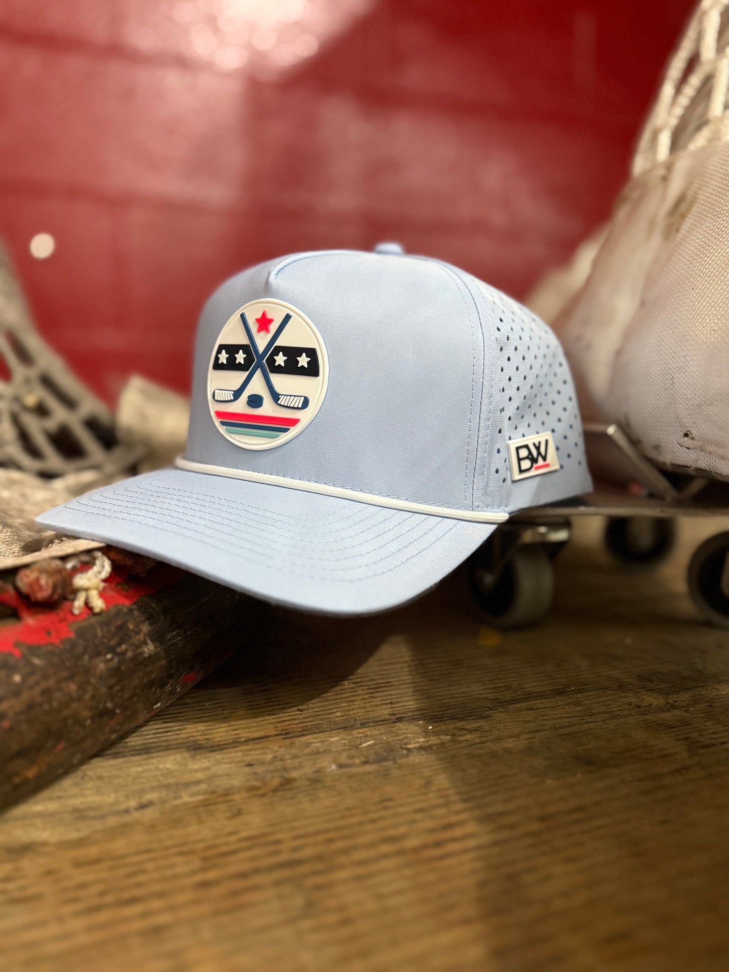 Hockey Stars & Sticks / Baby Blue