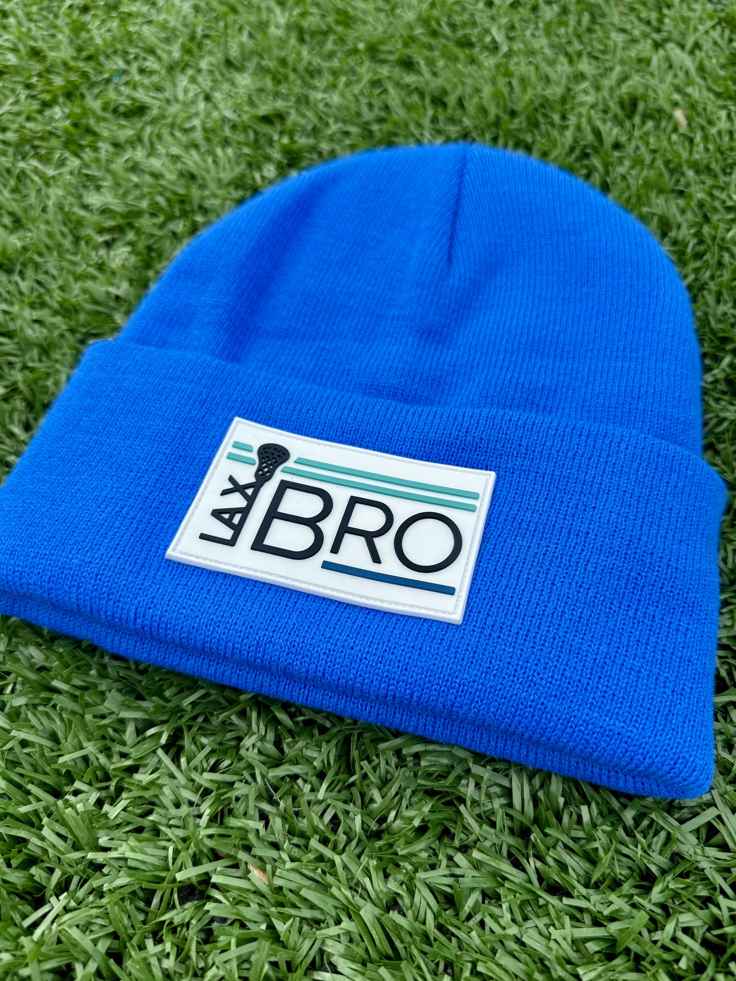 Lacrosse Bro Winter Beanie / Bright Blue
