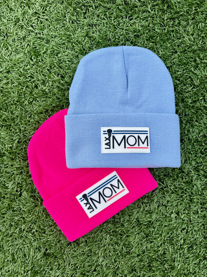 Lacrosse Mom Winter Beanie / Blue
