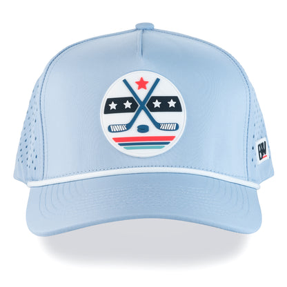 Hockey Stars & Sticks / Baby Blue