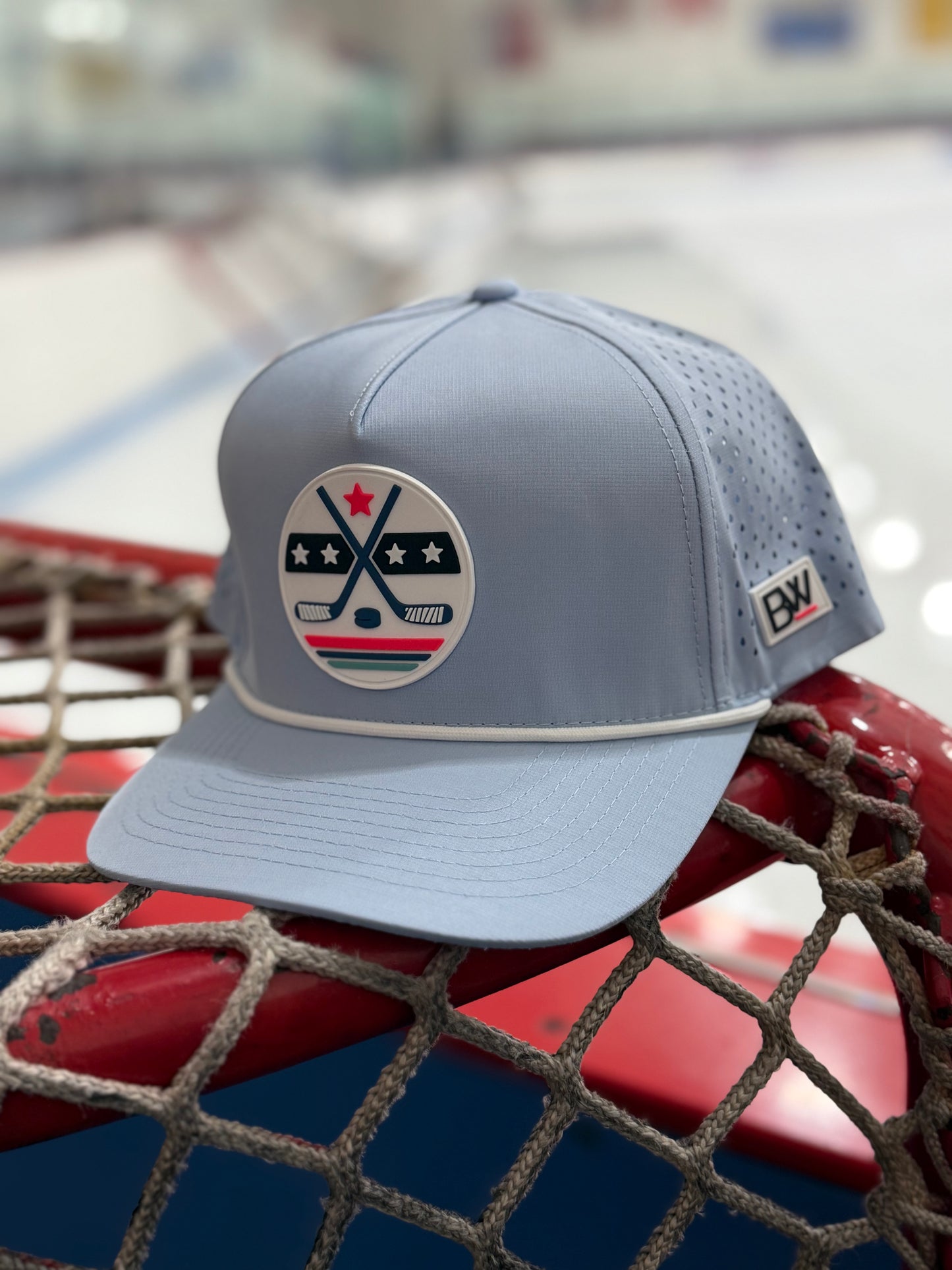 Hockey Stars & Sticks / Baby Blue