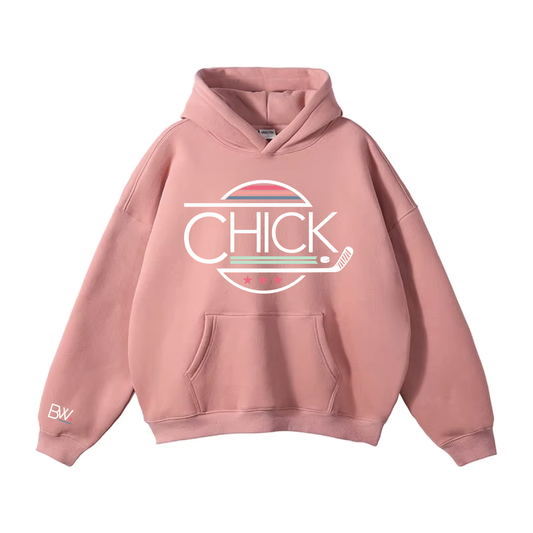 Hockey Chick Hoodie / Pink