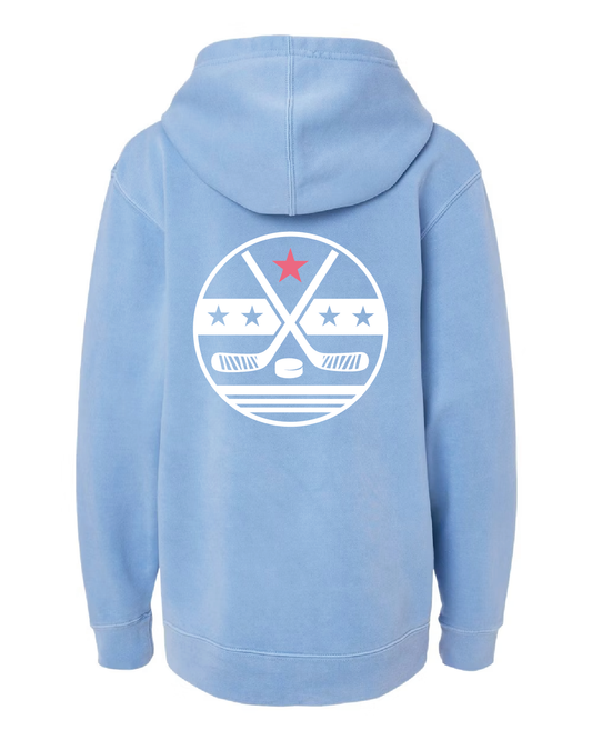 Hockey Stars & Sticks Hoodie / Blue