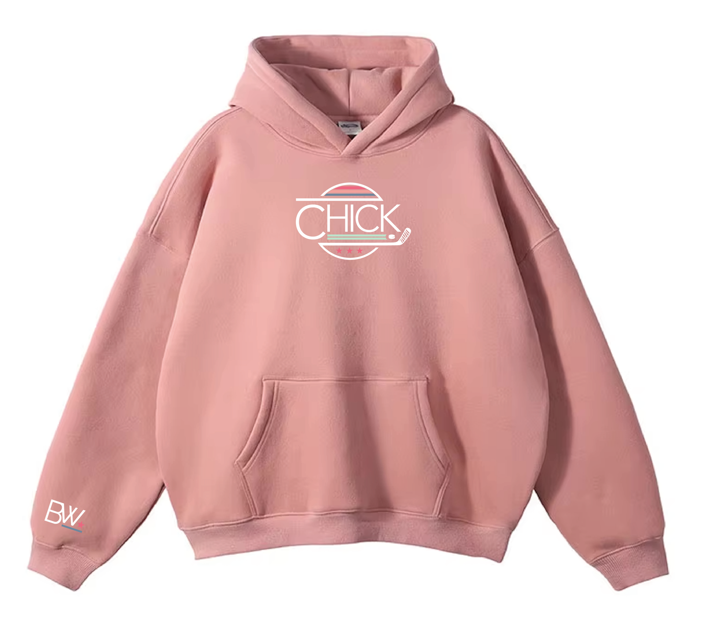 PREORDER - Hockey Chick Hoodie / Pink