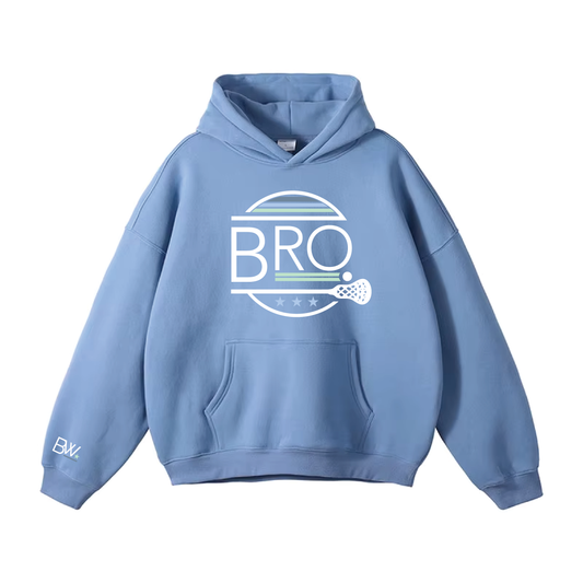 Lax Bro Hoodie / Light Blue