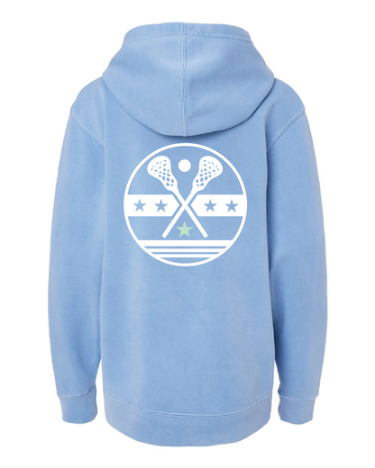 Lacrosse Stars & Sticks Hoodie / Blue