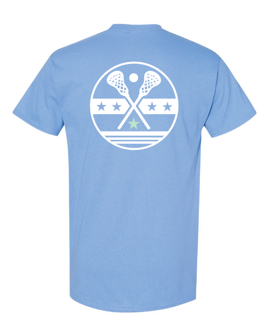 Lacrosse Stars & Sticks Shirt / Blue