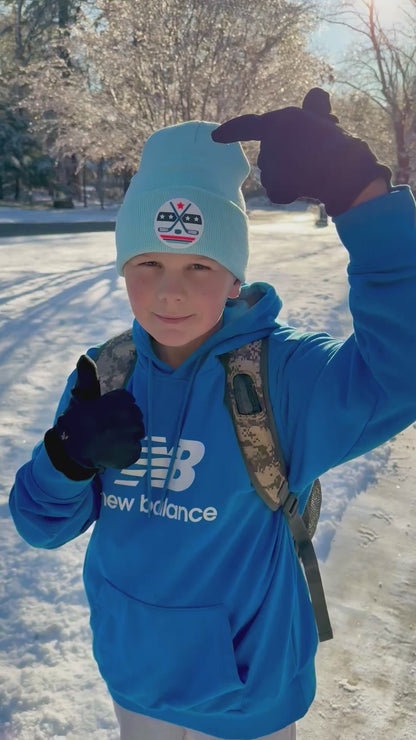 NEW! Hockey Stars & Sticks Winter Beanie